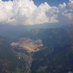 Flugwegposition um 15:35:57: Aufgenommen in der Nähe von Eisenerz, Österreich in 2693 Meter